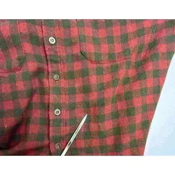 VTG G.H. Bass Co. Outdoor Gear Mens XL Plaid Flannel Shirt Wool Blend Button Up - Picture 3 of 10